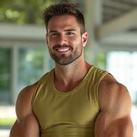 Porträt von Thomas Weber, einem dynamischen Fitness-Coach.