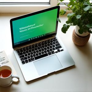 Laptop zeigt Online-Portal von Lebenskraft-Wellen mit Wellness-Inhalten