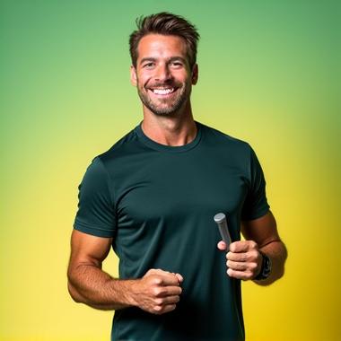 Porträt von Thomas Weber beim Fitness-Training