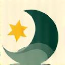 Symbol der Schlafqualität mit Mond und Sternen